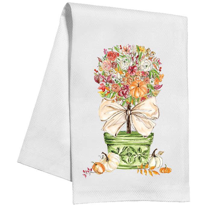 Autumn Topiary Tea Towel